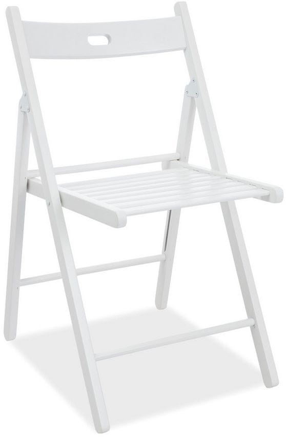 CASARREDO Drevená skladacia stoličky SMART II biela